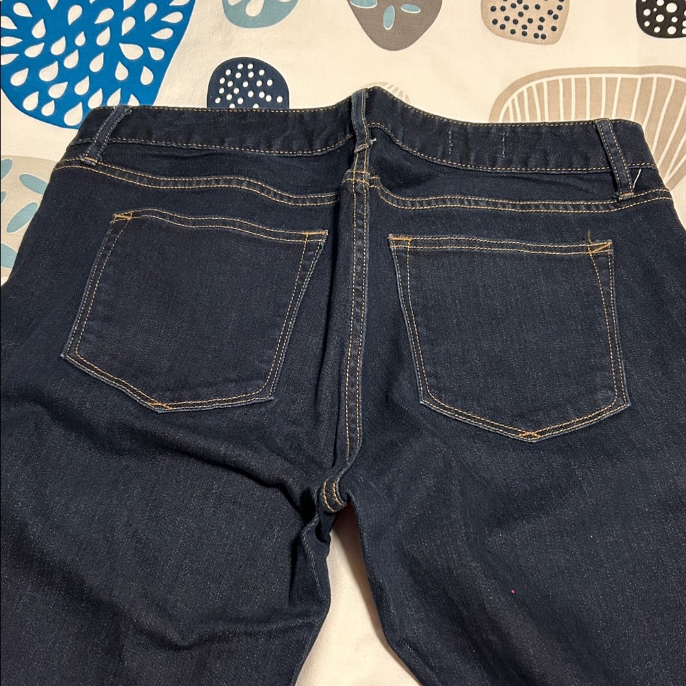 Gap 31L Curvy Dark Blue Denim Jeans. Bootcut - Picture 6 of 6
